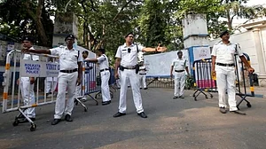 PTI : Kolkata Police personnel on duty.(Representational image) |